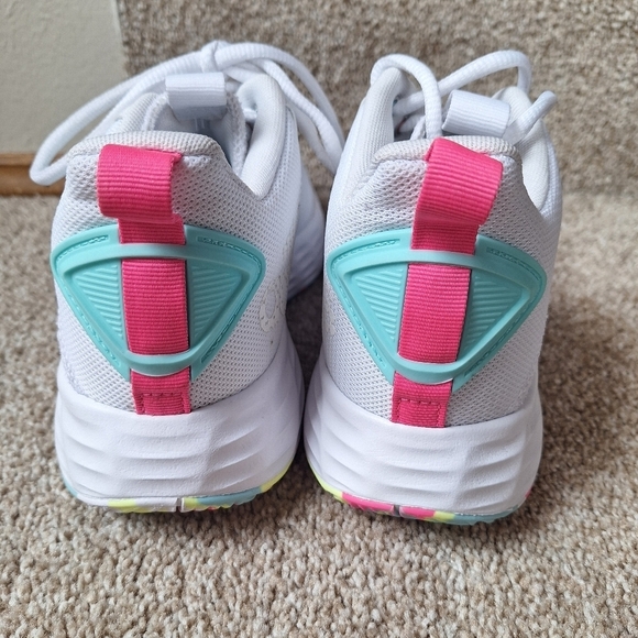 NWOT Adidas Own The Game 2.0 Cloud Flash Aqua Pink Unisex Mens 6.5 Wms 8.5 - Picture 6 of 9